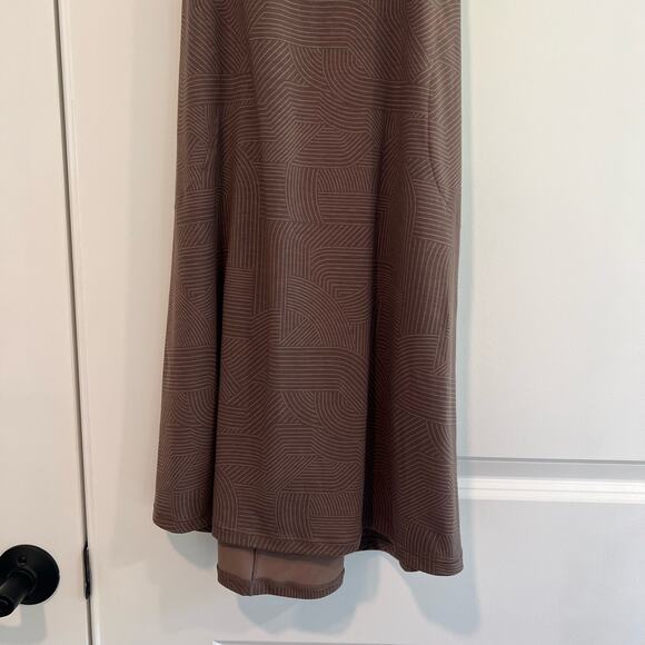 Prana Women's Brown Haltar Athletic‎ Dress with Built In Bra Size Medium - Picture 10 of 10